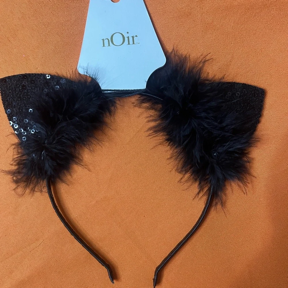 6/$25 nOir Jewelry Black Cat Ears Headband - Picture 11 of 11
